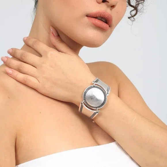 Antique Silver Unique Designs Bracelet - Picture 2 of 3